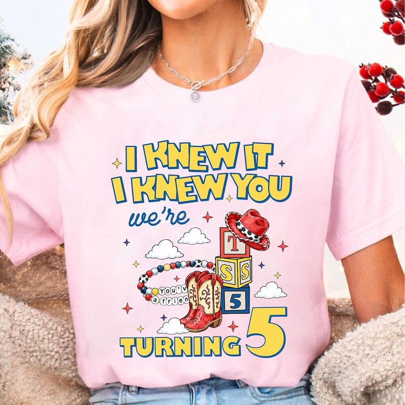 Toy Story 5 Friendship I Knew It I Knew You T-Shirt, Disneyland Toy Story 5 Tee, I Knew It I Knew You Tee, Friendship Bracelet Tee image 6