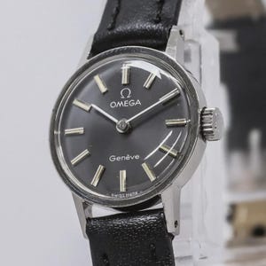 No US Import Fees - OMEGA Geneve 1972 Cal.625 Hand Winding Gray 17J 20mm Women's