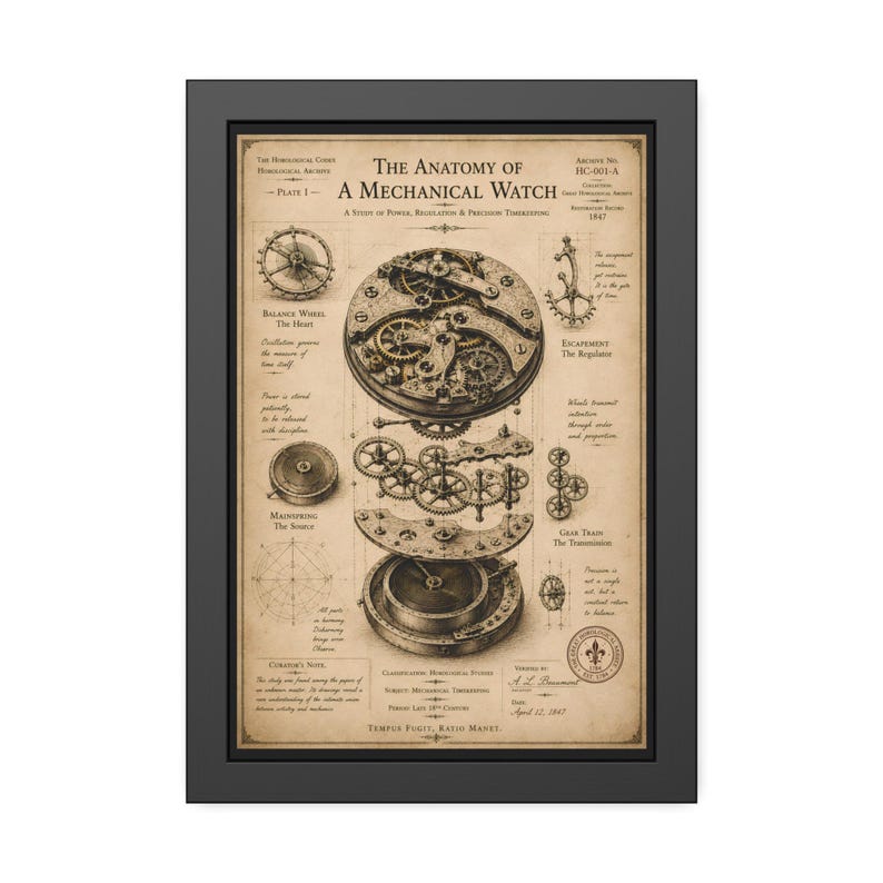 Horologische Codex Mechanische Uhrenstudie Museum Archiv Manuskript HD + Bild 9