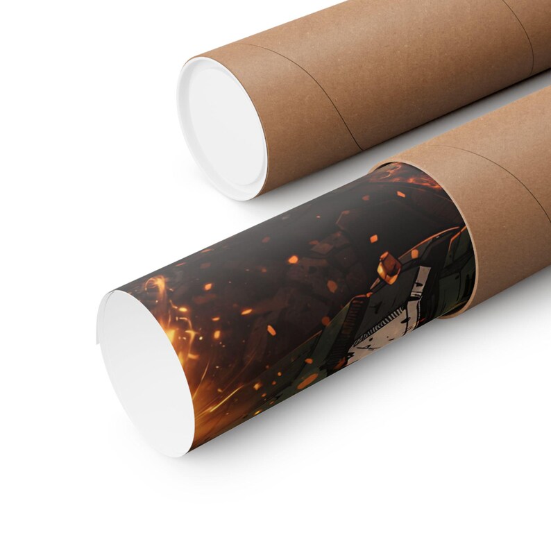 Mecha Battle Robot Matte Vertical Poster | Gundam Style Mobile Suit Art image 3