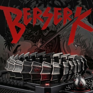 Berserker Armor Bracelet, Oxidized Silver-Plated Dragon Scale, Unisex Gothic Punk Statement Piece