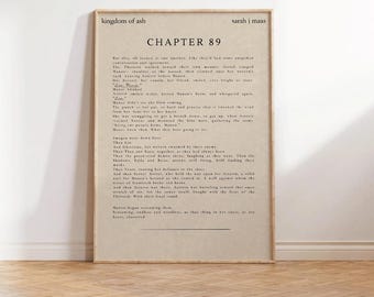 Throne of Glass Print: Chapter 89 Manon Blackpeak, Booktok Wall Art (Digital Download)