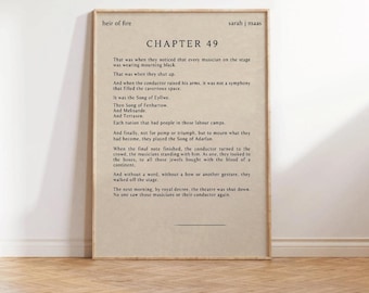 Throne of Glass Chapter 49 Print: Sarah J Maas Book Art (Digital Download)