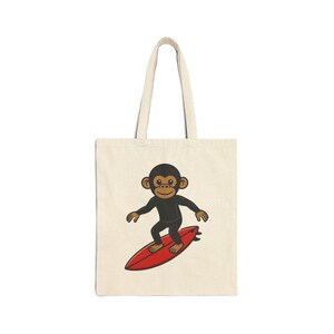 fourre-tout singe surfeur | Singe mignon sur une planche de surf Livraison rapide et gratuite aux États-Unis