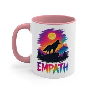 Lone Wolf Empath Tasse | Heulender Wolf Kaffeetasse 325 ml