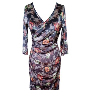 evening floral maxi dress