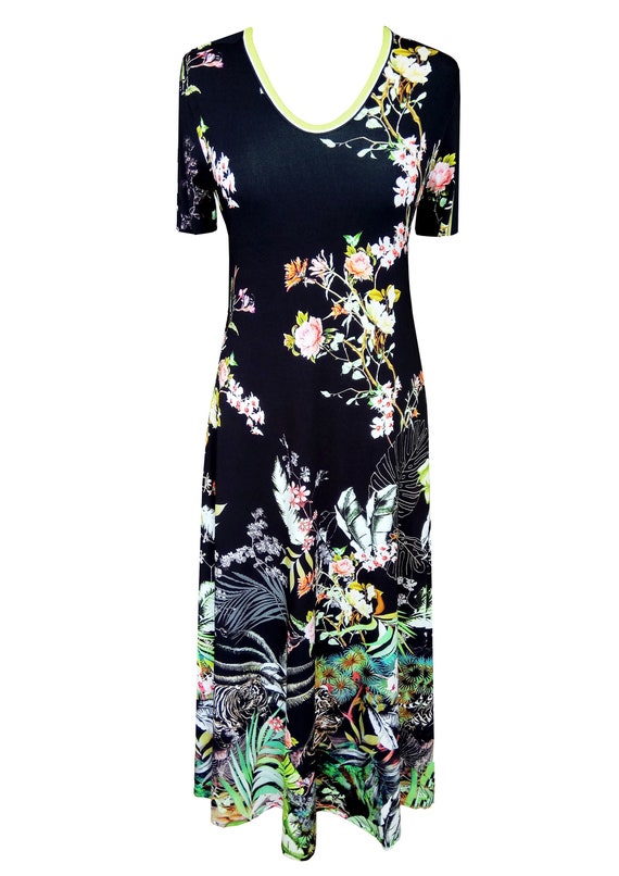 cotton floral maxi dress