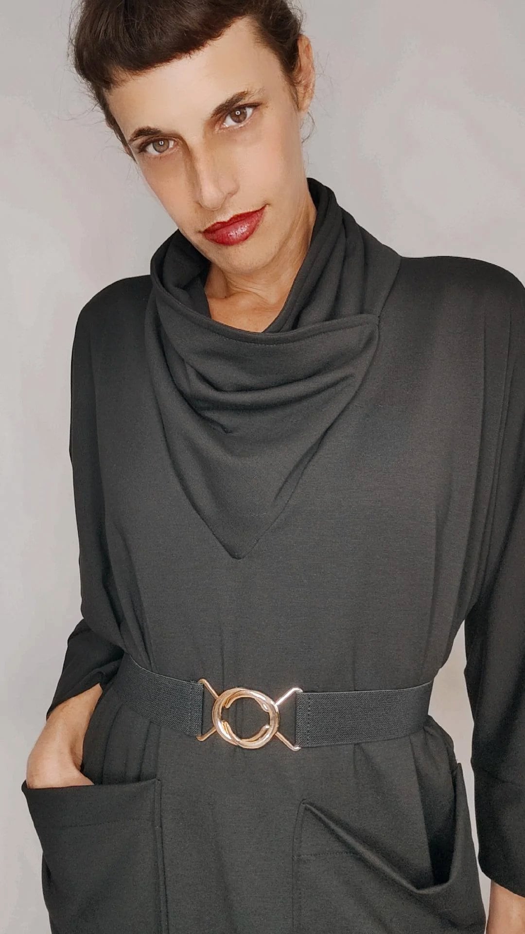 Maglione Donna Oversize A Coste - Spacco Laterale, Viscosa Morbida - Foto 6