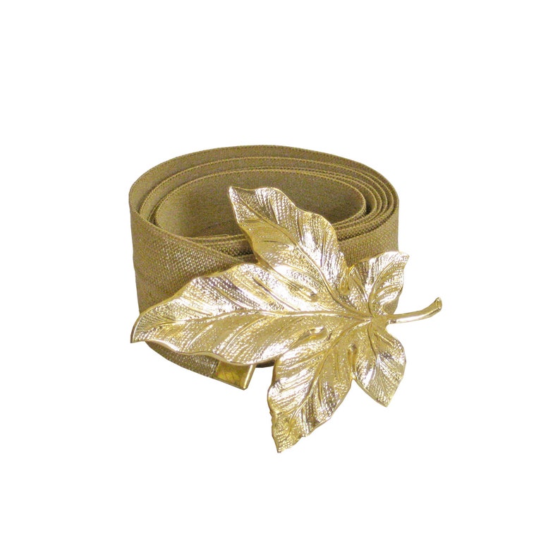 Gold waist belt gold leaf Wedding Waist Belt Ribbon Belt Etsy