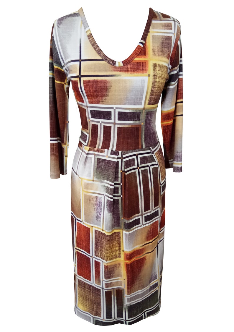 chequered dress