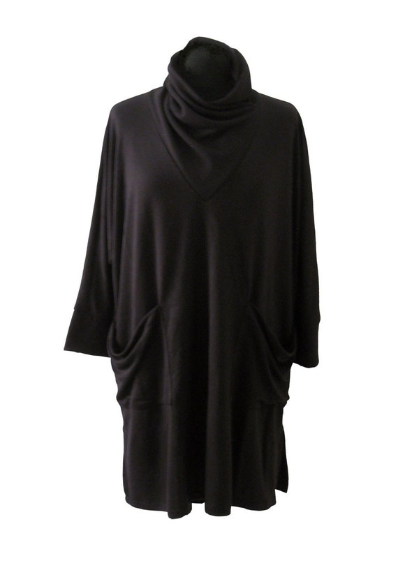 black cape dress plus size
