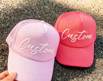 Gorra de béisbol personalizada, gorra de béisbol personalizada del equipo, gorra con estampado 3D, gorra con logo, gorra con estampado del equipo, gorra de camionero de espuma, gorra de camionero 3D