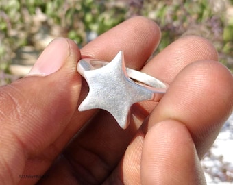 Handgemaakte 925 sterlingzilveren sterring Celestial Boho Chic minimalistische sterrenhemel band sieraden cadeau