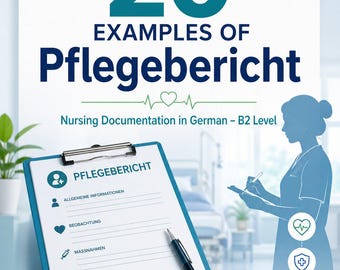 20 Beispiele aus dem Pflegeplan B2 auf deutschem Niveau