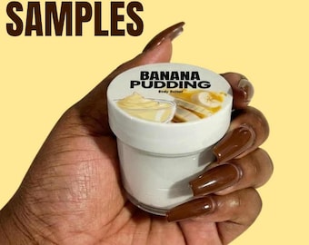 Muestras de manteca corporal de karité de la colección Luxury Moisture