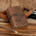Handmade Leather Journal, Blank Deckle Edge Paper, Vintage Style product logo