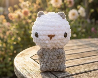 Lontra di mare amigurumi fatta a mano | Peluche morbido all'uncinetto | Peluche accogliente in ciniglia | Regalo perfetto per bambini e collezionisti
