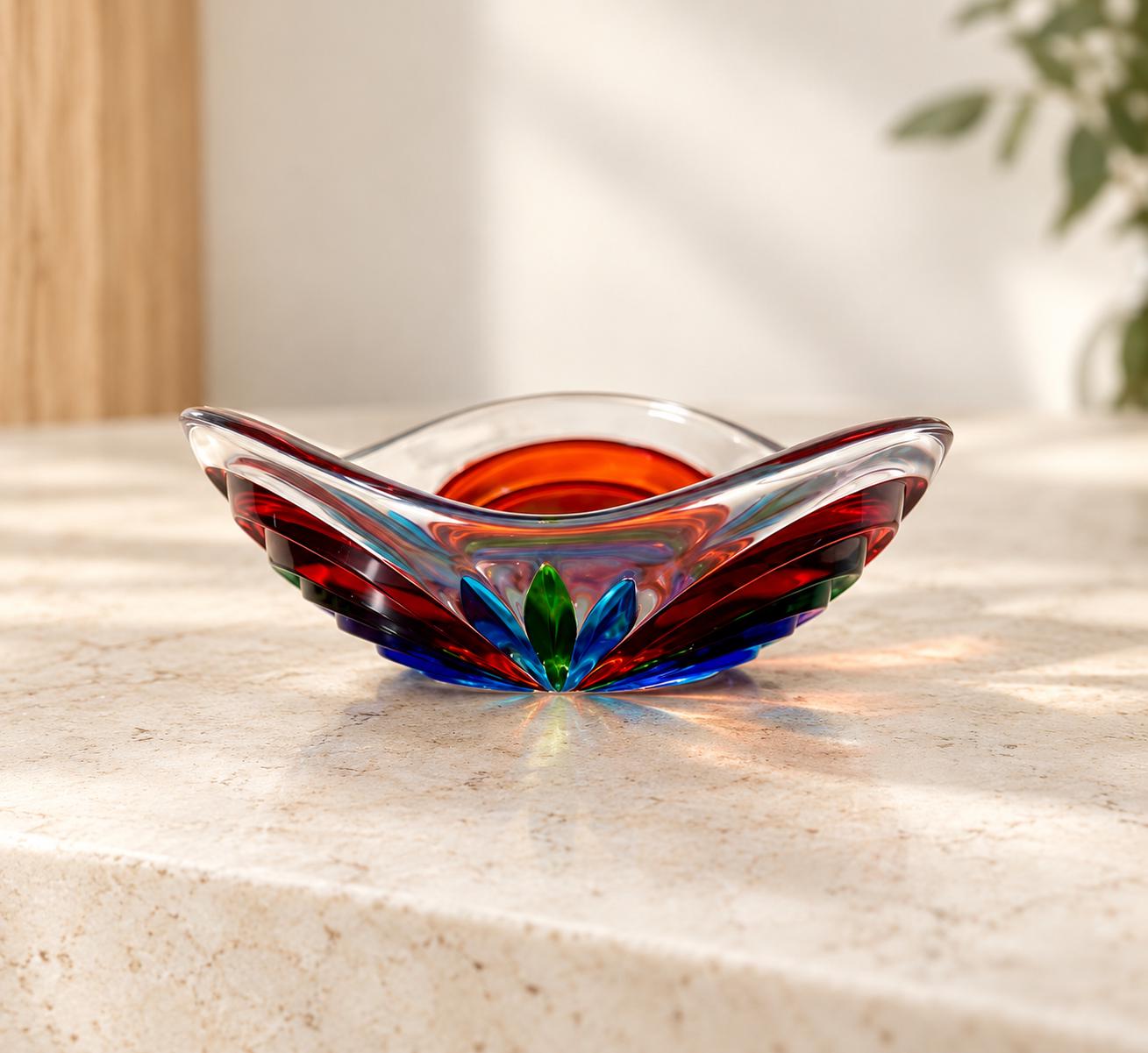 ベネチアン大型ガラストレー Venetian Glass Trays - Etsy
