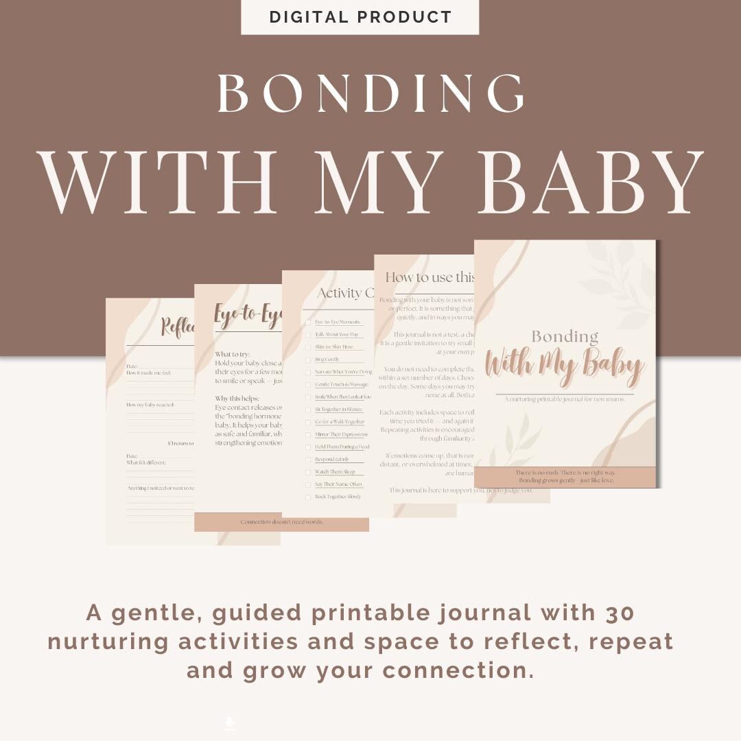 Postpartum Baby Bonding Journal – 30 Activities, New Mum Self-care (PDF ...