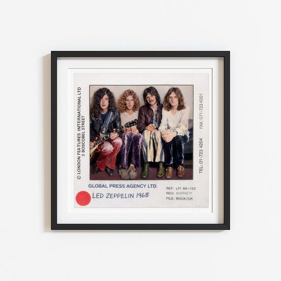 Iconic English Rock Band, Vintage Press Photo, Music Wall Art, Classic Group Presentation, Pioneers of hard rock, and heavy metal