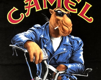 Vintage Camel Cigarettes Joe Camel T Shirt Tobacciana Collectible
