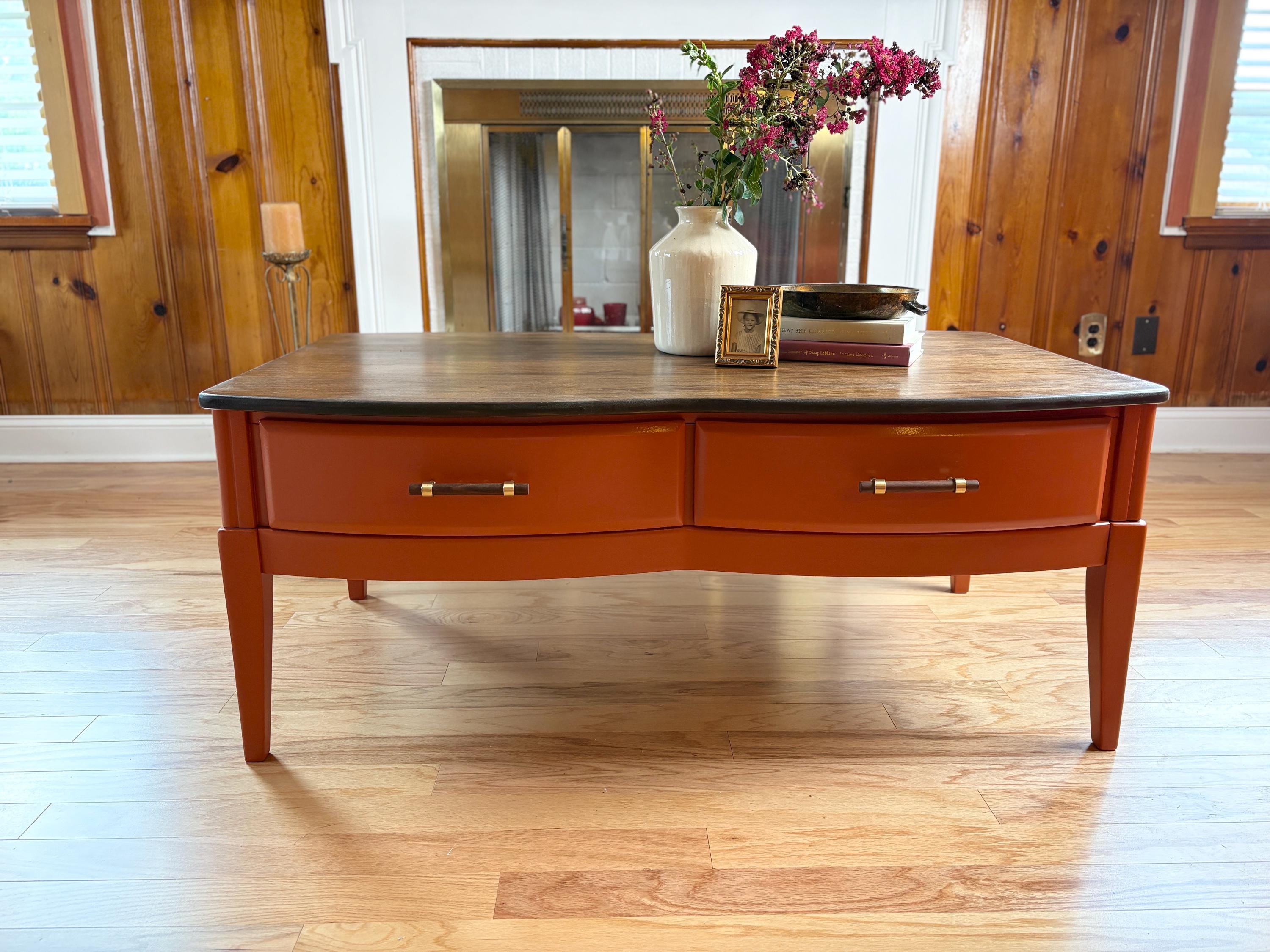 Vintage Curved Coffee Table - Etsy
