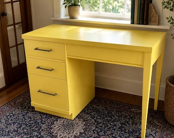 Muted Yellow Writing Desk