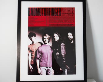 Póster del álbum Soundgarden - Badmotorfinger / Póster grunge / Años 90 / Fanart de música alternativa / Impresión hecha por un fan / Diseño original