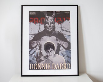 Donnie Darko - Póster / Póster de película alternativo / Película de culto / Fanart cinematográfico / Impresión hecha por fans / Diseño original