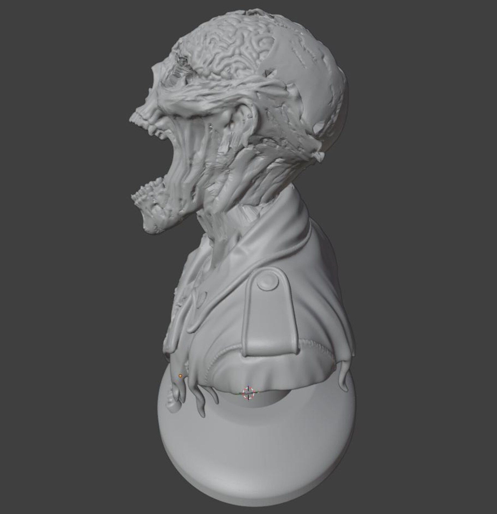 Zombie Bust "patient Zero" - STL File for 3D Printing - Detailed Horror ...