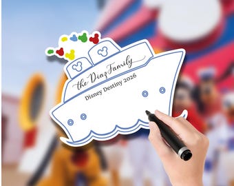 Personalized Disney Cruise Autograph Board | Cruise Ship Autograph Sign PVC
