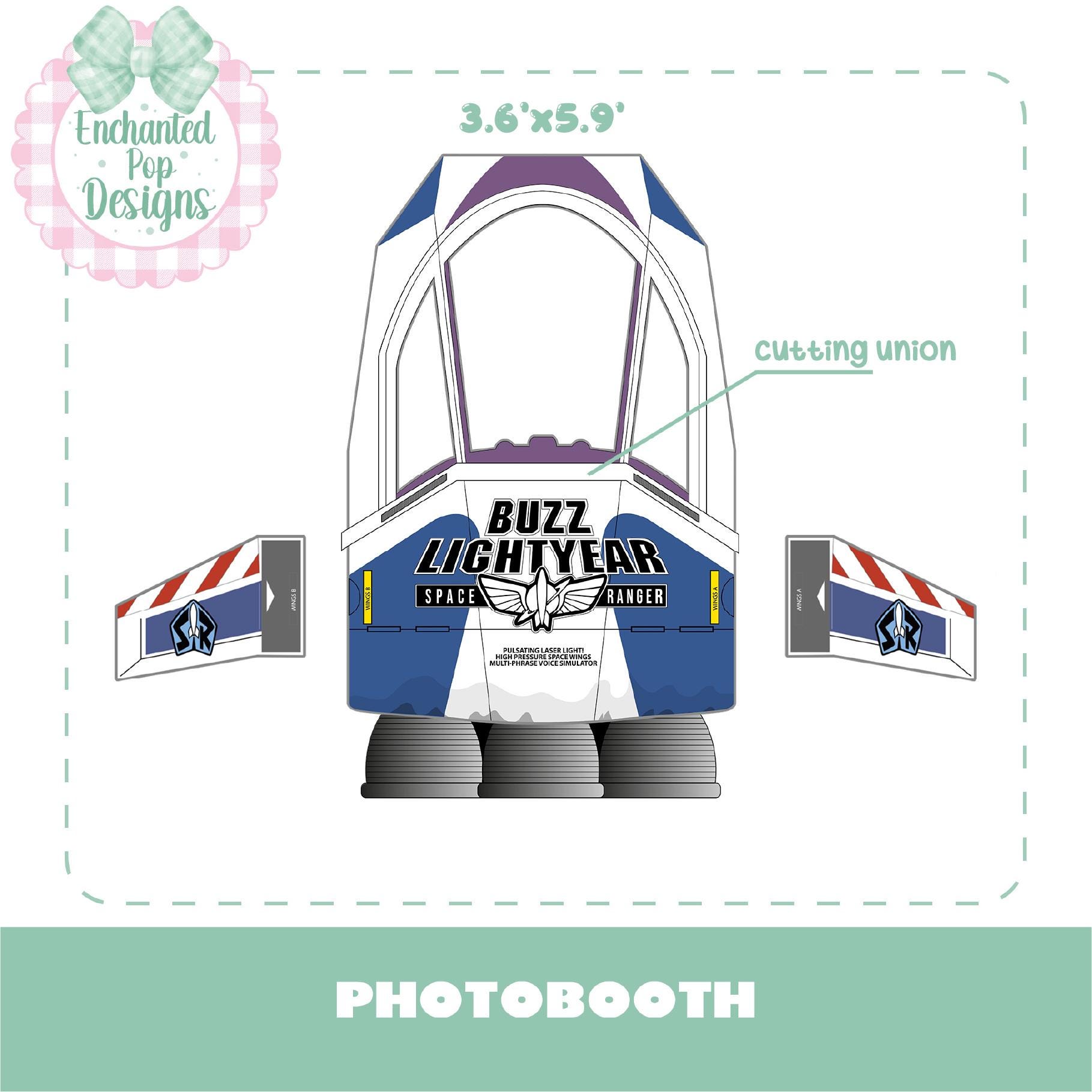 Buzz Lightyear Photobooth – Space Ranger Photo Prop for Birthday ...