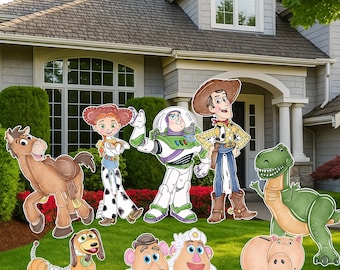 Toy Story Yard Cutouts – Woody, Buzz & Friends Outdoor Lawn Decor