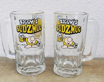 set of 2 Ziggy’s Sudzmugs vintage 1979