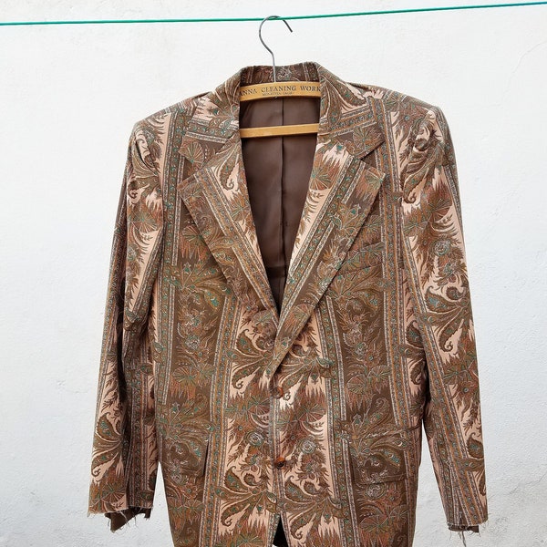 60’s printy men's blazer by Hal’s of Encino