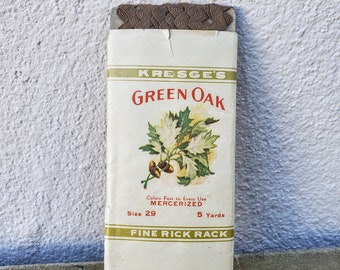 Kresges Green Oak rick rack vintage in package