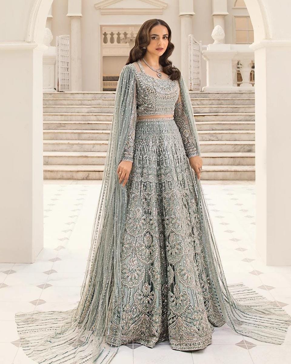 Grey Pakistani Maxi - Etsy