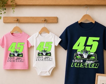 Louis Foster Racing Shirt, Family IndyCar Tee, Kid Shirt, Baby Bodysuit Gift