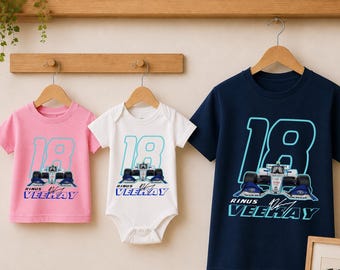 Rinus VeeKay Racing Family Shirt, IndyCar Kid Tee, Baby Bodysuit Racing Gift
