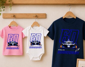 Felix Rosenqvist Racing Family Shirt, IndyCar Kid Shirt, Baby Bodysuit, Open Wheel Racing Fan Gift