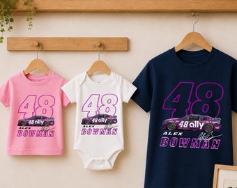 Alex Bowman Racing Family Shirt, NASCAR Baby Bodysuit Tee