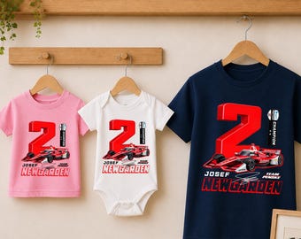 Josef Newgarden Racing Family Shirt, IndyCar Kid Tee, Baby Bodysuit, Racing Fan Gift