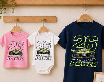 Will Power Racing Family Shirt, IndyCar Kid Shirt, Baby Bodysuit Racing Fan Gift