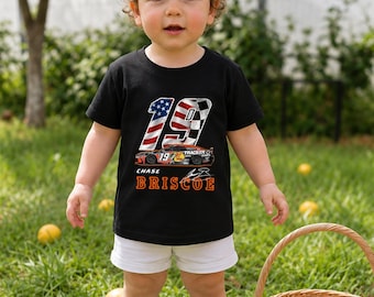 Chase Briscoe Racing Shirt, NASCAR Fan Apparel, Kids Tee, Baby Bodysuit