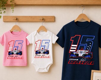 Graham Rahal Racing Shirt, IndyCar Family Tee, Kid Shirt, Baby Bodysuit Fan Gift