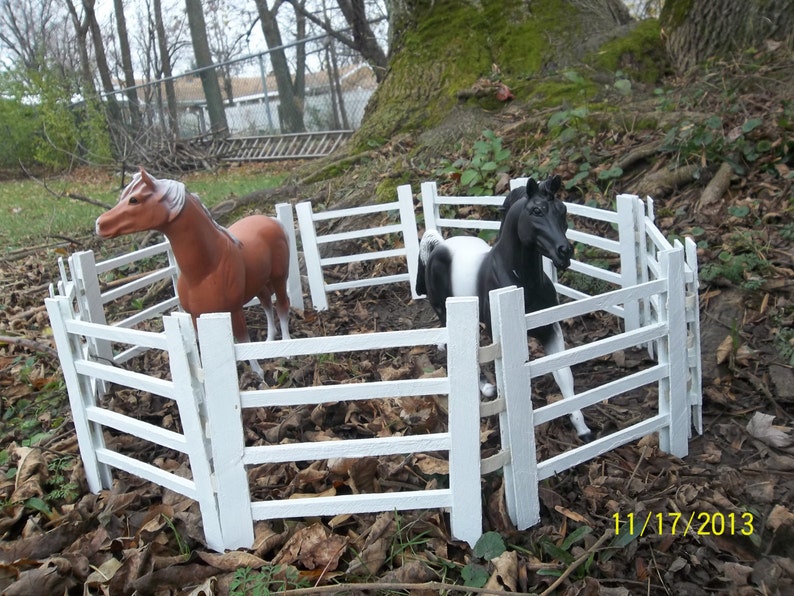 Breyer Horse Traditional scale wooden corral pasture fence Etsy
