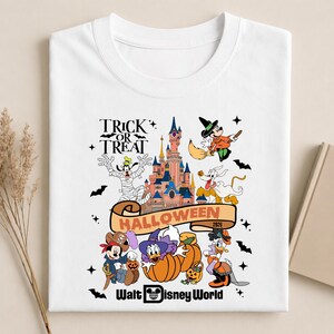 Halloween Matching Shirts,Spooky Season Family Vacation Shirt,Trick or Treat Graphic Tee,Magical World Halloween Gift, Group Vacation Outfit