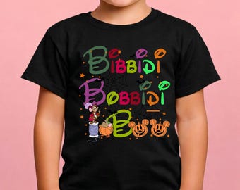Bibbidi Bobbidi Boo Shirts,Disney Halloween Kids T-Shirts,Cinderella Mice Jaq Gus Gus Shirts,Cute Toddler Halloween Clothes,Pumpkin Season