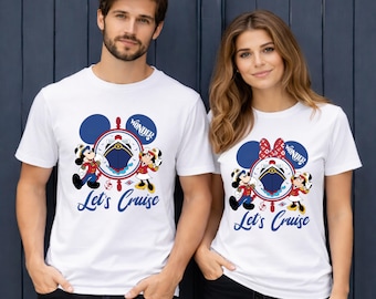 Disney Cruise Shirt 2026 Personalized Mickey Minnie “Let’s Cruise” Shirt Family Vacation Cruise Shirt disney trip shirt family cruise shirt