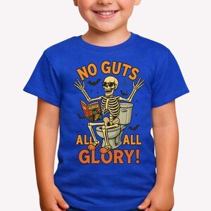 Funny Halloween Skeleton Shirts, Purple Spooky Season Tee, Sarcastic Toilet Humor T-Shirt, Cute Skeleton Reading Shirt, Funny Halloween Gift image 13
